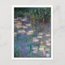 Cartão Postal Lírios de água por Monet