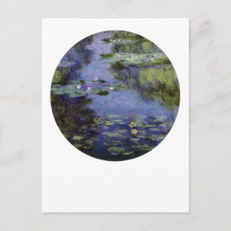 Cartão Postal Lírios de água por Monet