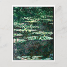 Cartão Postal Lírios de água por Monet