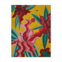 lírios, flores, abstração, abstracionismo,