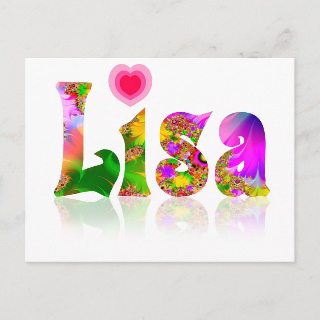 Cartão Postal Lisa (Frente)