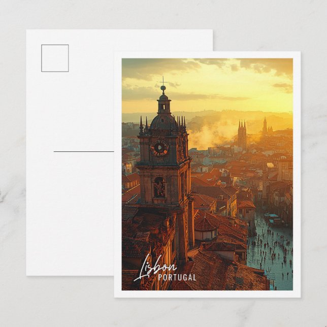 Cartão Postal Lisboa Portugal Belgento (Frente/Verso)