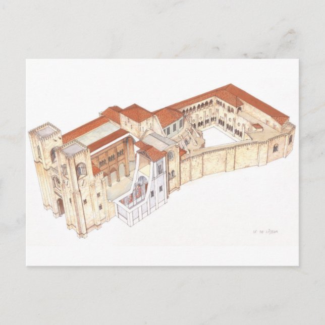 Cartão Postal Lisboa Portugal. Catedral (Frente)