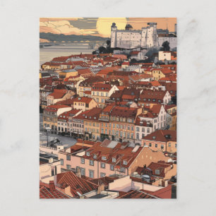 Cartão Postal Lisboa Portugal Cityscape