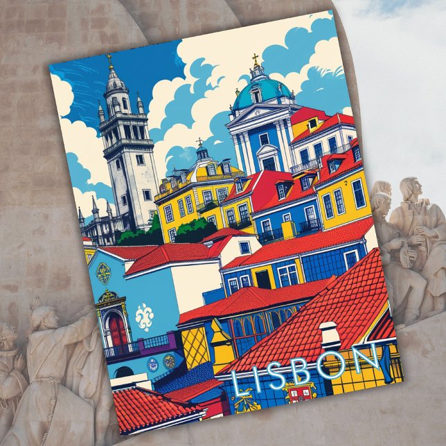 Cartão Postal Lisboa Portugal Europa - Viagem Art Keepsaet (Criador carregado)