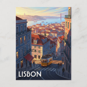 Cartão Postal Lisboa Portugal Panteão Alfama Anime