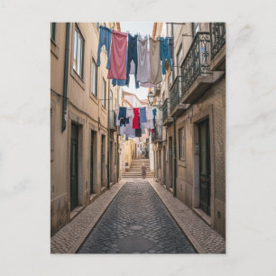 Cartão Postal Lisboa Portugal Rua da Alfama Viagem