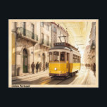 Cartão Postal Lisboa Portugal Yellow Tram Vintage<br><div class="desc">Título: Vintage Lisbon Portugal Postcard: Iconic Yellow Tram - Nostalgic Symbol of Lisbon's Historic Charm - Collectible Portuguesa Memória Descrição do Produto: Vintage Lisboa Portugal Postcard: A Journey Back in Time with the Iconic Yellow Tram Experience the Encanting allure of Lisbon, Portugal, com este cartão postal vintage, com a icônica...</div>