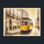 Cartão Postal Lisboa Portugal Yellow Tram Vintage<br><div class="desc">Título: Vintage Lisbon Portugal Postcard: Iconic Yellow Tram - Nostalgic Symbol of Lisbon's Historic Charm - Collectible Portuguesa Memória Descrição do Produto: Vintage Lisboa Portugal Postcard: A Journey Back in Time with the Iconic Yellow Tram Experience the Encanting allure of Lisbon, Portugal, com este cartão postal vintage, com a icônica...</div>
