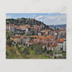 Cartão Postal Lisboa Verde Portugal