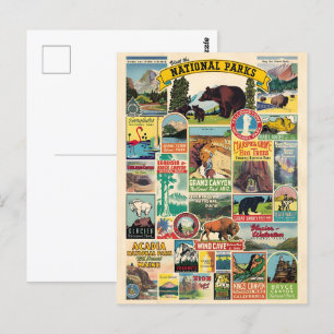 Cartão Postal Lista de Parques Nacionais nos Estados Unidos