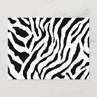 Cartão Postal Listrado de Zebra