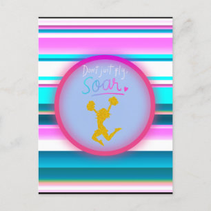 Cartão Postal Listras de animação "Não voe, Soar" Stripes