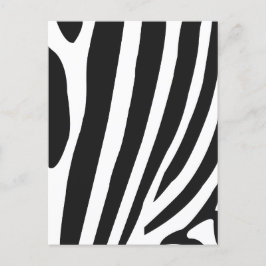 Cartão Postal Listras de Zebra Pretas e Brancas