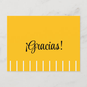 Cartão Postal Listras em Agradecimento Espanhol