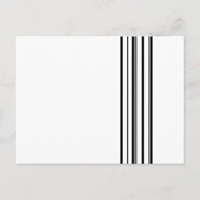 Cartão Postal Listras pretas (Frente)