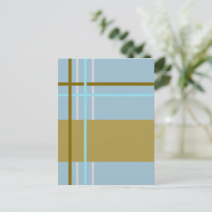 Cartão Postal Listras Tecido 