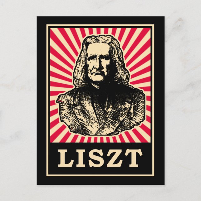 Cartão Postal Liszt (Frente)