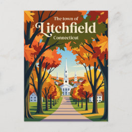 Cartão Postal Litchfield Connecticut