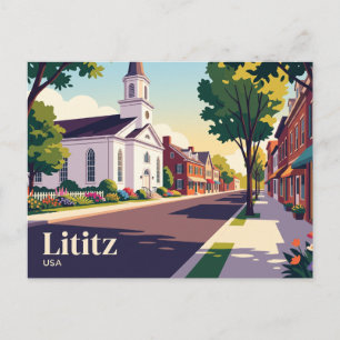 Cartão Postal Lititz Pensilvânia