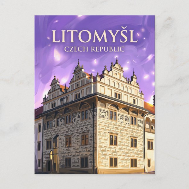 Cartão Postal Litomyšl República Tcheca (Frente)