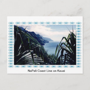 Cartão Postal Litoral do Cartão-NaPali, Kauai, Havaí