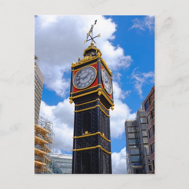Cartão Postal Little Ben, Londres Reino Unido (Frente)