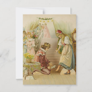 Cartão Postal "Little Cinders" Fairy Art de E S Hardy