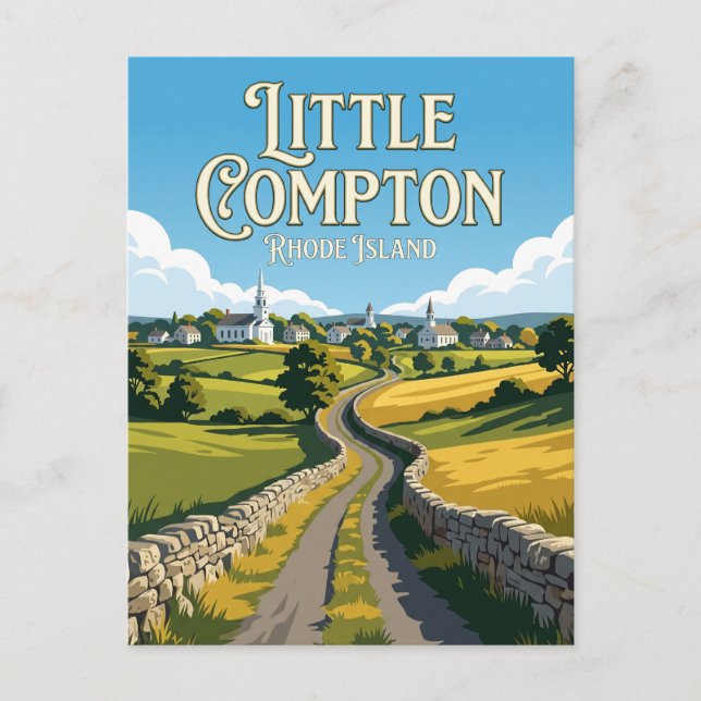 Cartão Postal Little Compton Rhode Island (Frente)