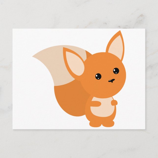 Cartão Postal Little Foxy Poo (Frente)