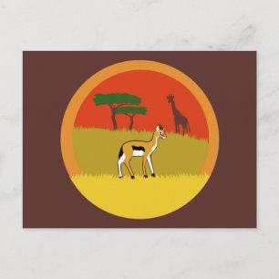 Cartão Postal Little Gazelle