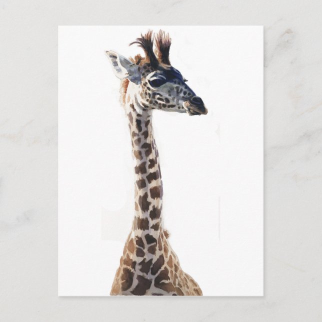 Cartão Postal "Little Giraffe" Selvagem (Frente)