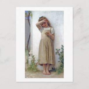 Cartão Postal Little Girl, Bouguereau