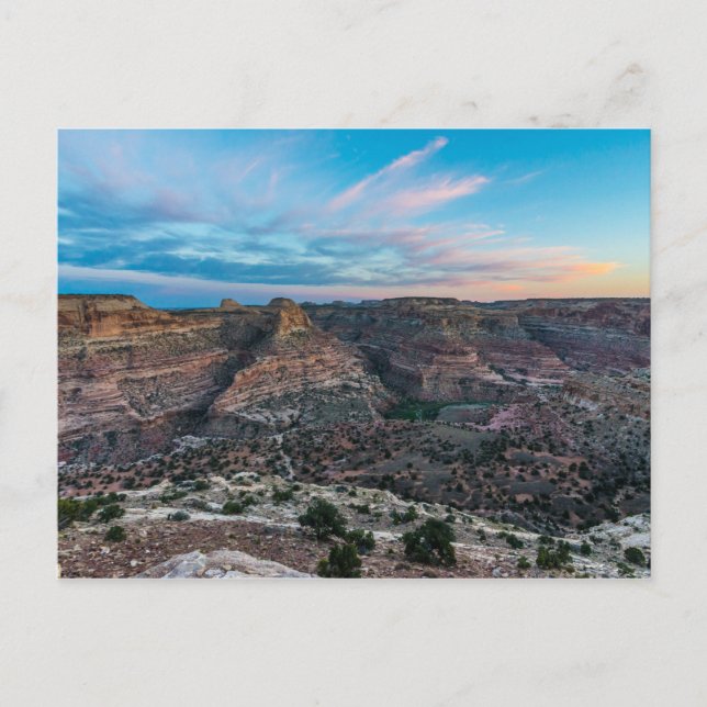 Cartão Postal Little Grand Canyon Sunset - Wedge Overlook - Utah (Frente)