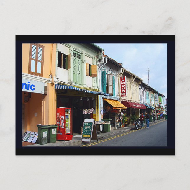 Cartão Postal Little India, Singapore (Frente)