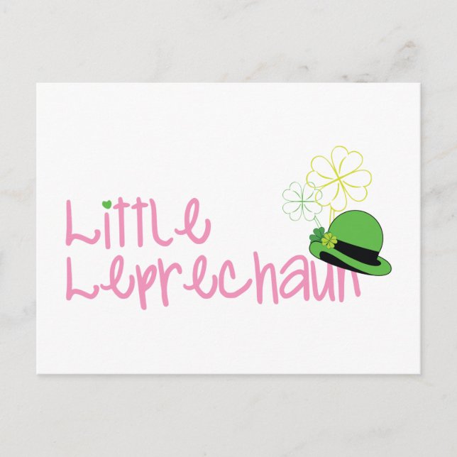 Cartão Postal Little Leprechaun (Frente)