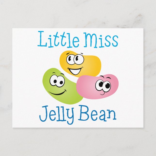 Cartão Postal Little Miss Jelly Bean (Frente)