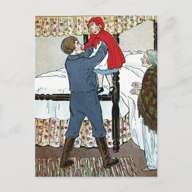 Cartão Postal Little Red Riding Hood: Little Red Safe (Frente)