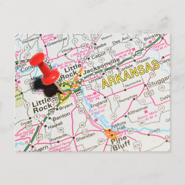 Cartão Postal Little Rock, Arkansas (Frente)