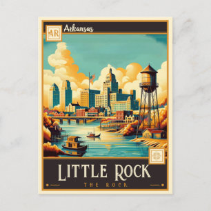 Cartão Postal Little Rock, Arkansas   Antigo