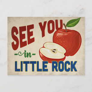 Cartão Postal Little Rock Arkansas Apple - Viagens vintage