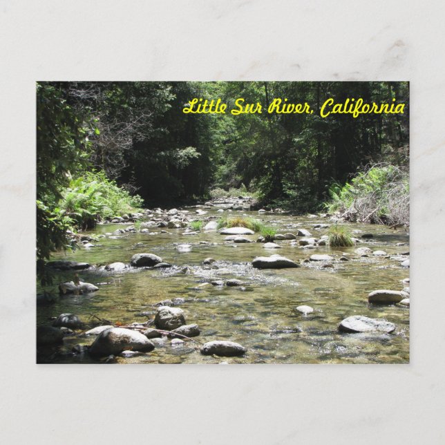 Cartão Postal Little Sur River (Frente)