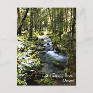 Cartão Postal Little Zigzag River, Oregon Postcard