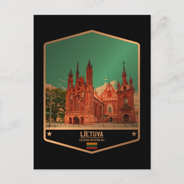Cartão Postal Lituânia (Frente)