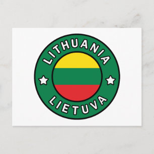 Cartão Postal Lituânia Lietuva