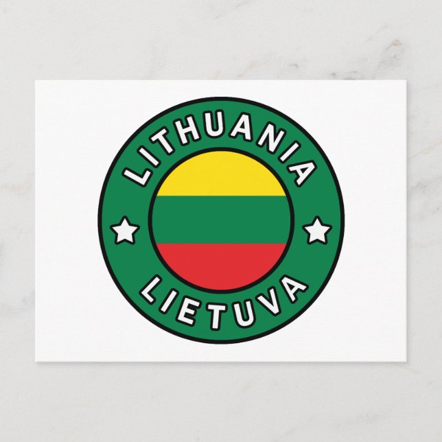 Cartão Postal Lituânia Lietuva (Frente)