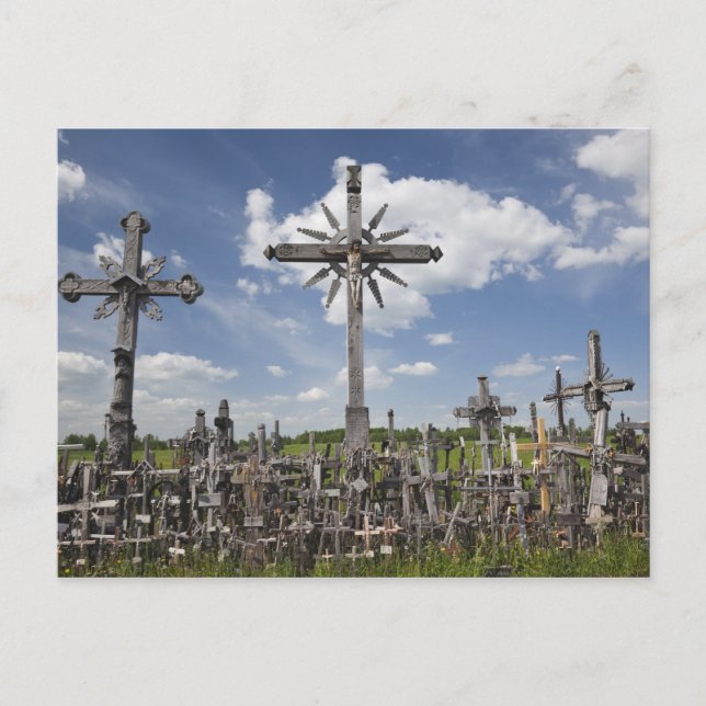 Cartão Postal Lituânia, Lituânia Central, Siauliai, Colina 7 (Frente)