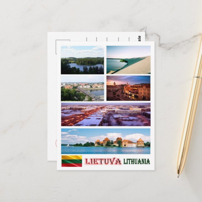 Cartão Postal Lituânia - Mosaico - (Frente/Verso In Situ)