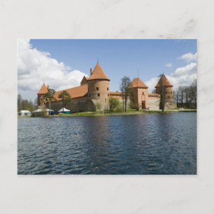 Cartão Postal Lituânia, Trakai. Castelo da Ilha 3