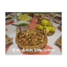 Cartão-postal lituano cartões de natal